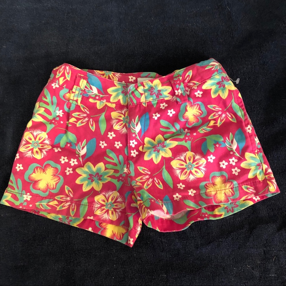 Girl’s festive shorts, M 7/8 w/adjustable waist